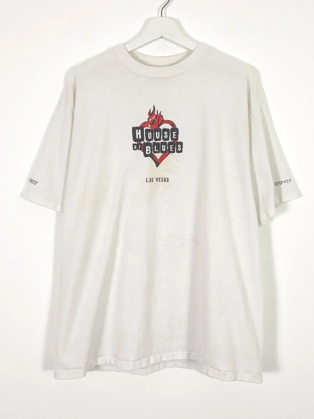 House of Blues Las Vegas Vintage Crew Neck Tee - Picture 1 of 9